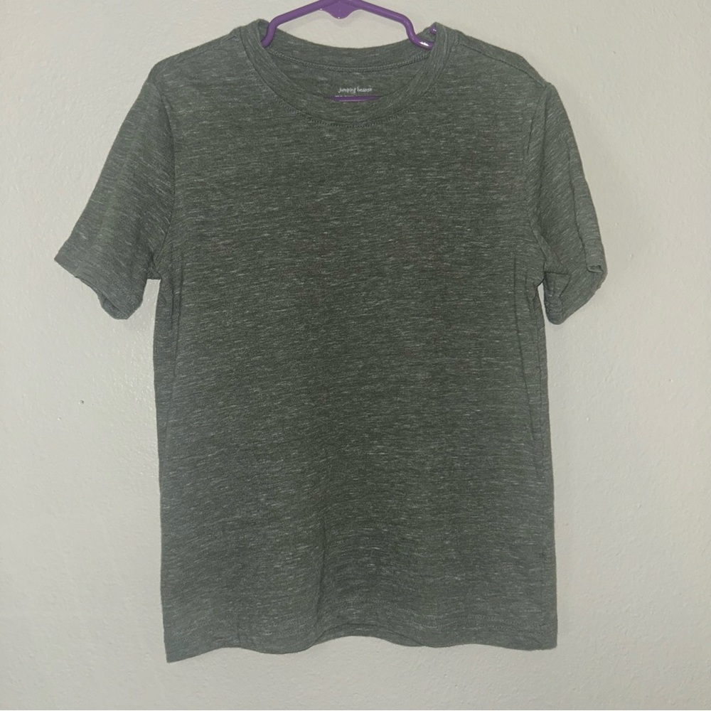 3/$12 Jumping Beans Essentials Tee Heathered Green Boys Size 6